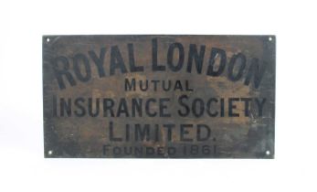 Royal London Mutual Insurance Society Limited Brass Plaque