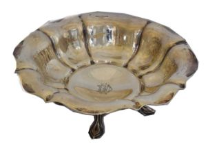 An Edward VII silver fruit bowl,