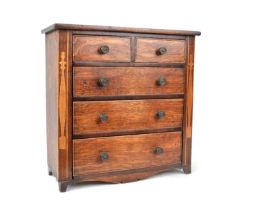 Victorian Oak Apprentice Chest of Drawers