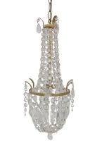 Early 20th Century Cut Glass Chandelier