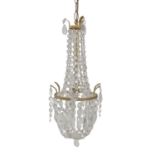 Early 20th Century Cut Glass Chandelier