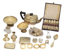 A selection of silver,