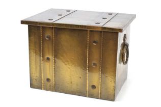 Victorian Brass Coal Bin