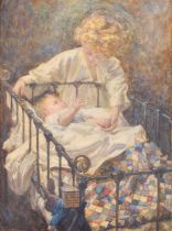 Millicent Etheldreda Gray (British 1873-1957) Girl and baby
