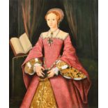 After William Scrots (British fl. 1537-1553) "Elizabeth I as a Princess"