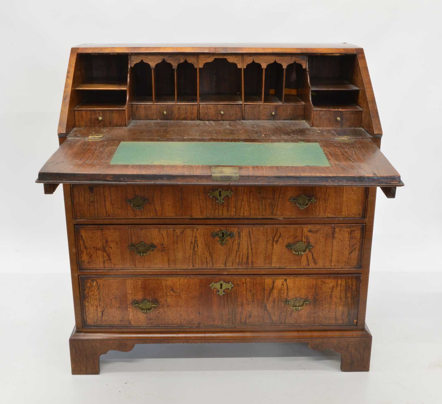 18th Century Walnut Veneered Bureau - Image 2 of 15