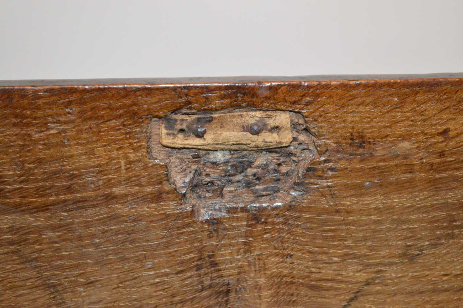 17th Century and Later Oak Mule Chest - Image 7 of 15