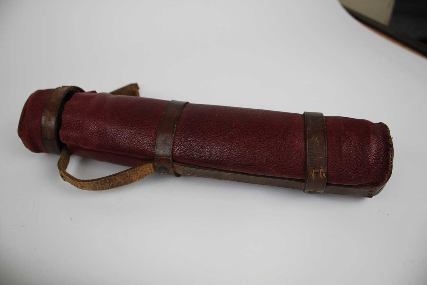 Mahogany and Brass Three-Draw Telescope - Image 4 of 10