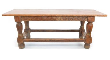 18th Century and Later Oak Refectory Dining Table