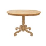 Late 19th Century Continental Pine Occasional Table