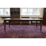 Victorian Mahogany Wind-Out Extending Dining Table