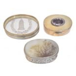 Three snuff boxes,