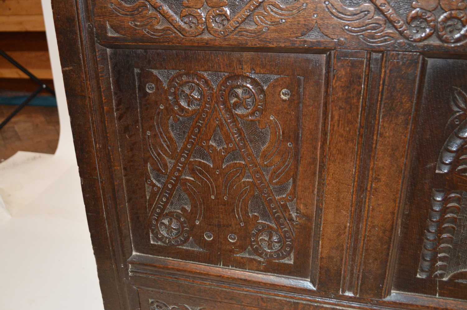 17th Century and Later Oak Mule Chest - Image 15 of 15