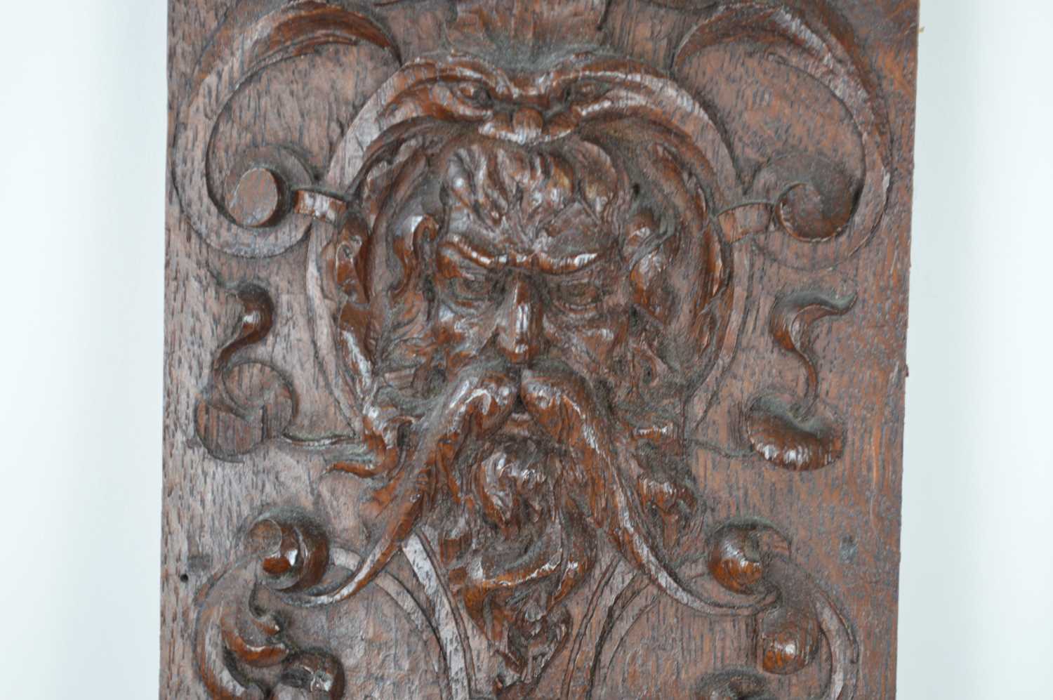 Two Rectangular Gothic Carved Oak Wall Panels - Image 2 of 9