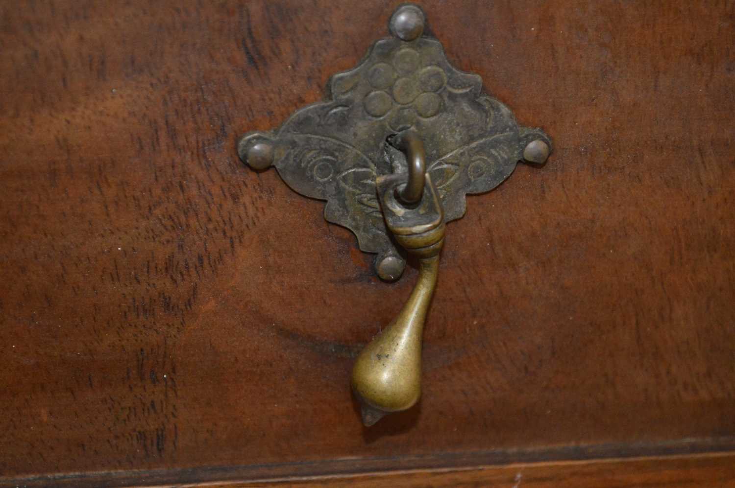 Edwardian Walnut Side Table with Parquetry Border - Image 6 of 7