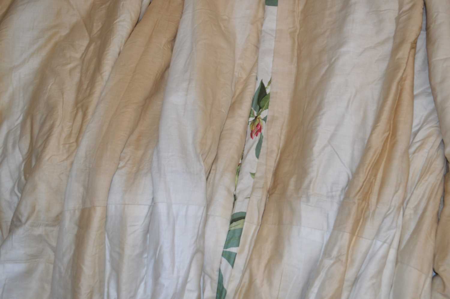 Assortment of Mid 20th Century Glazed Chintz Curtains - Image 4 of 14