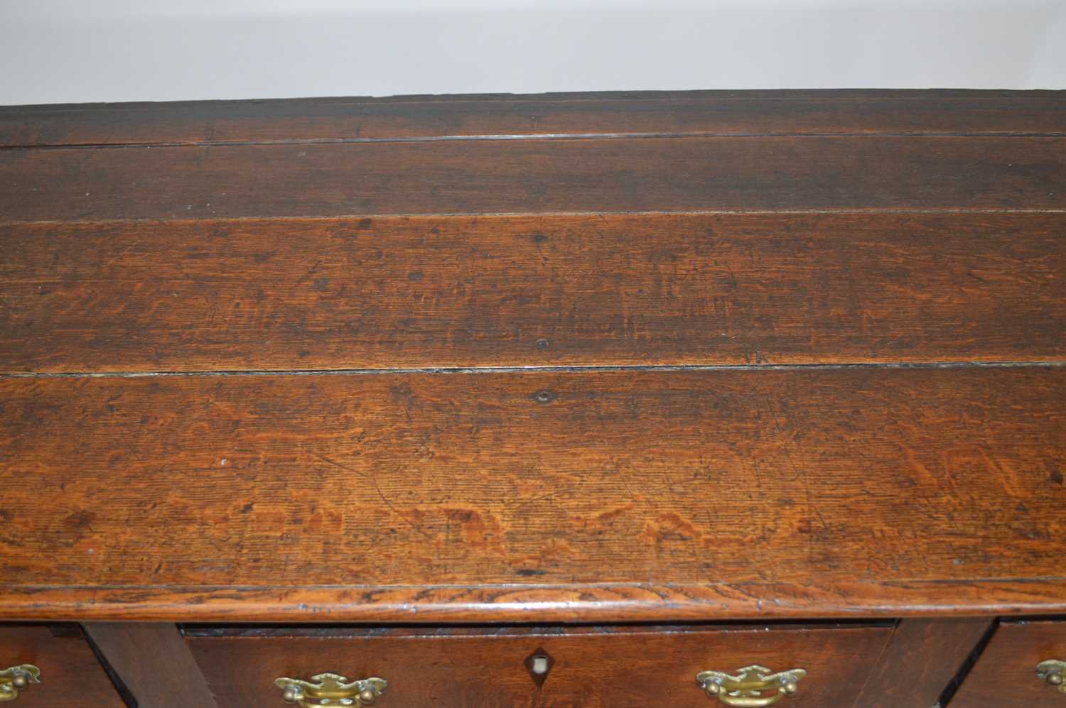 George III Oak Dresser Base - Image 3 of 12