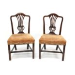 Pair of George III Mahogany Side Chairs