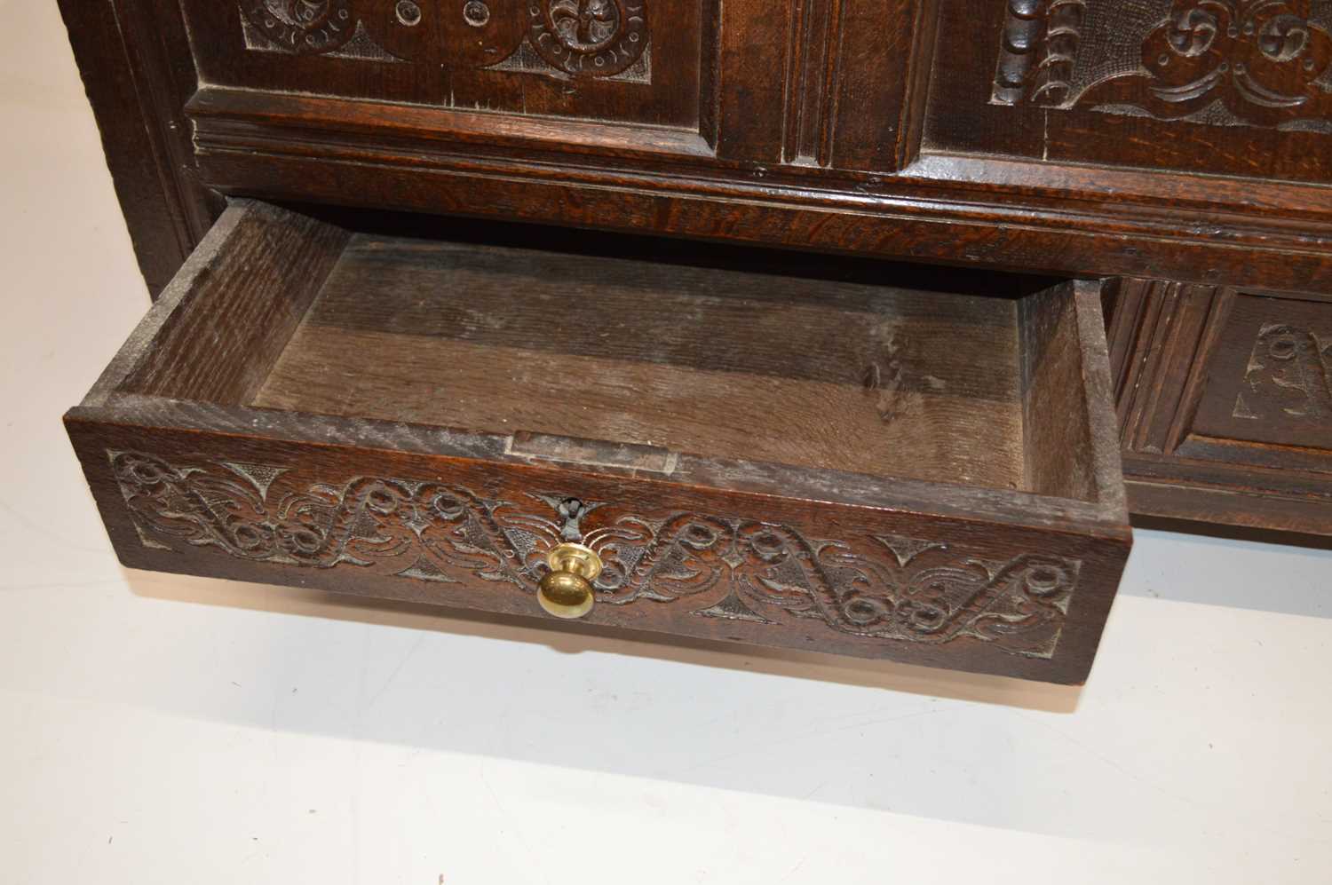 17th Century and Later Oak Mule Chest - Image 12 of 15