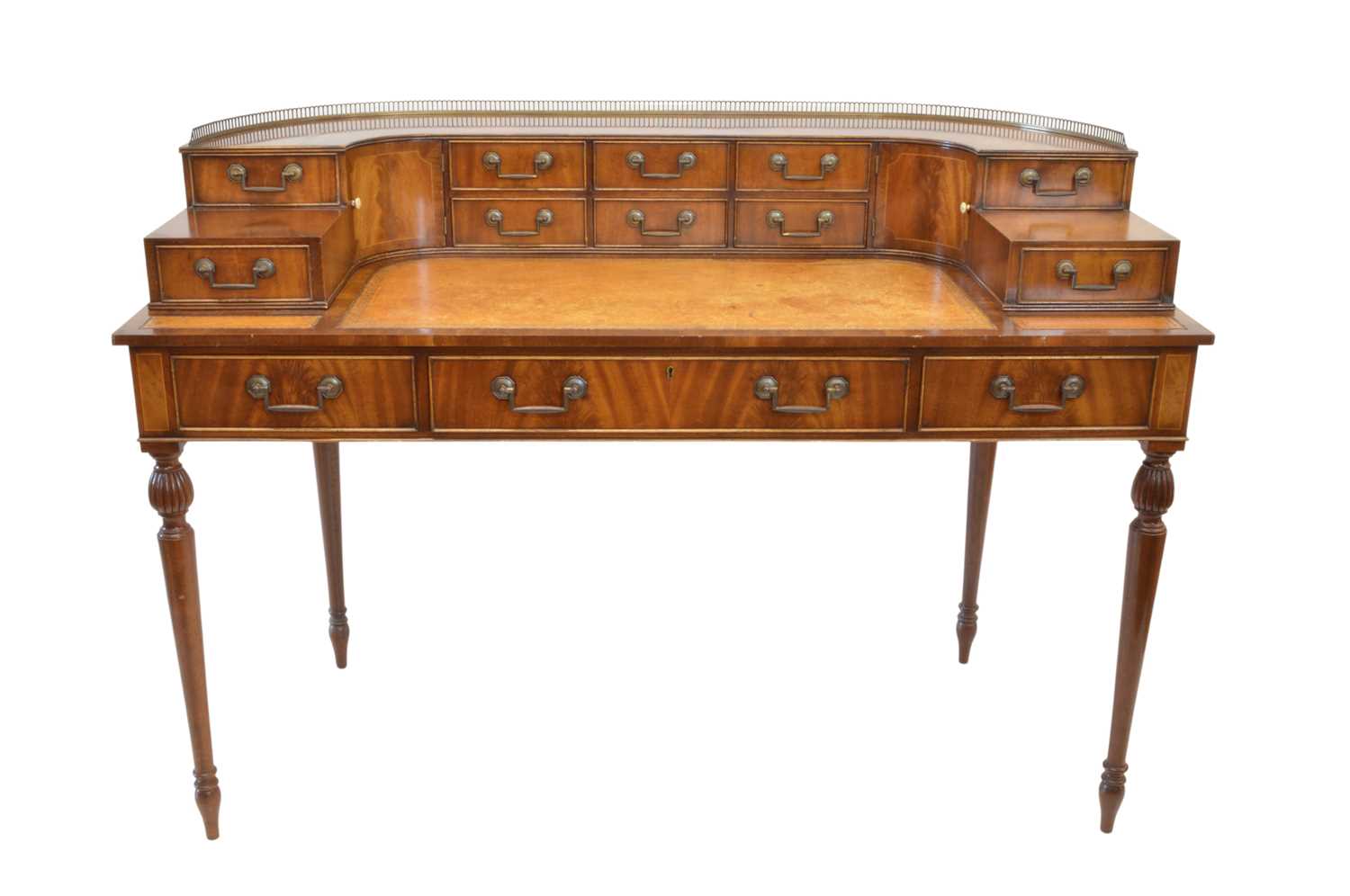 Reproduction Mahogany Carlton House Desk