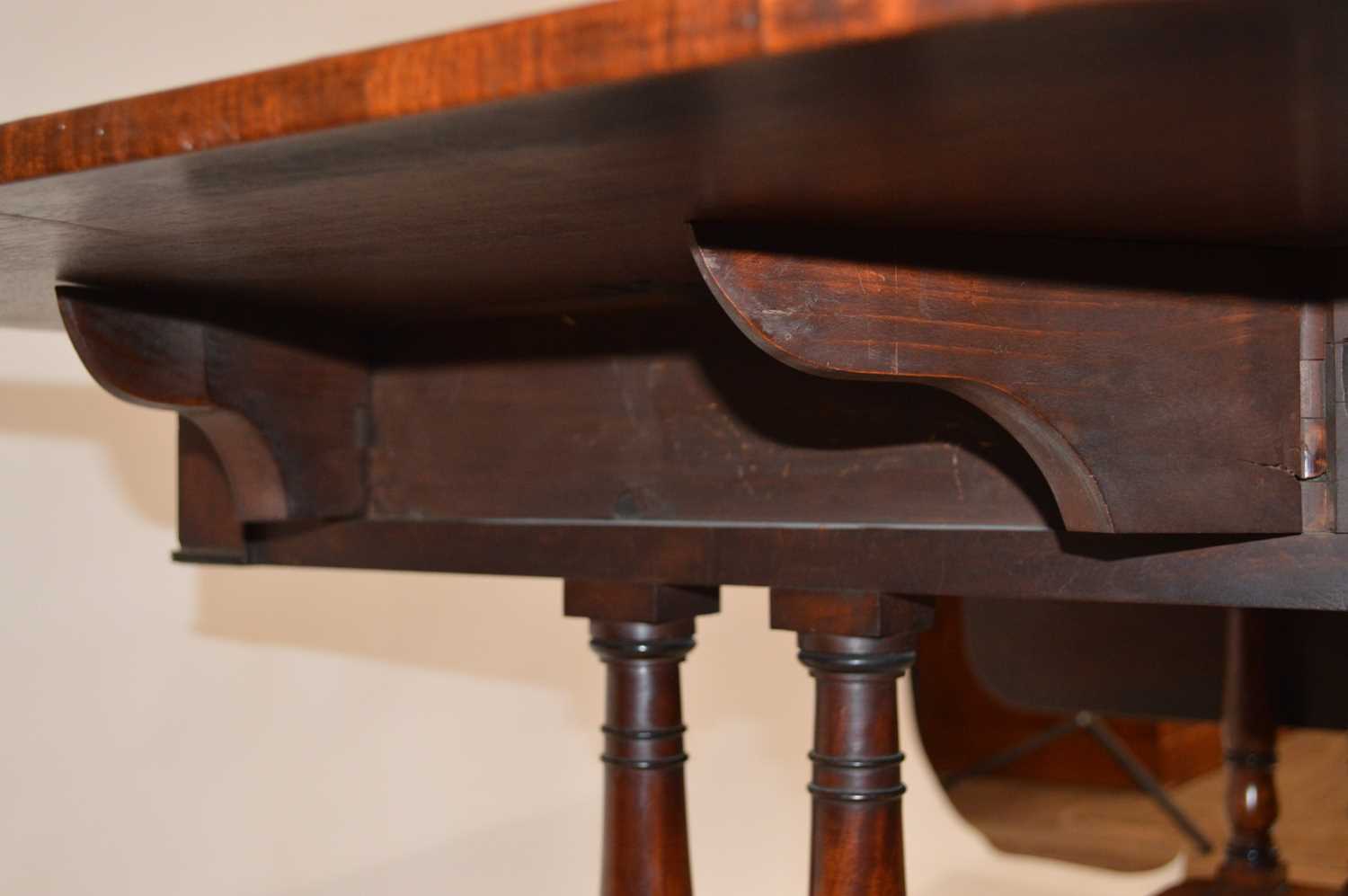 Early 19th Century Regency Mahogany and Coromandel Cross-Banded Sofa Table - Image 6 of 9