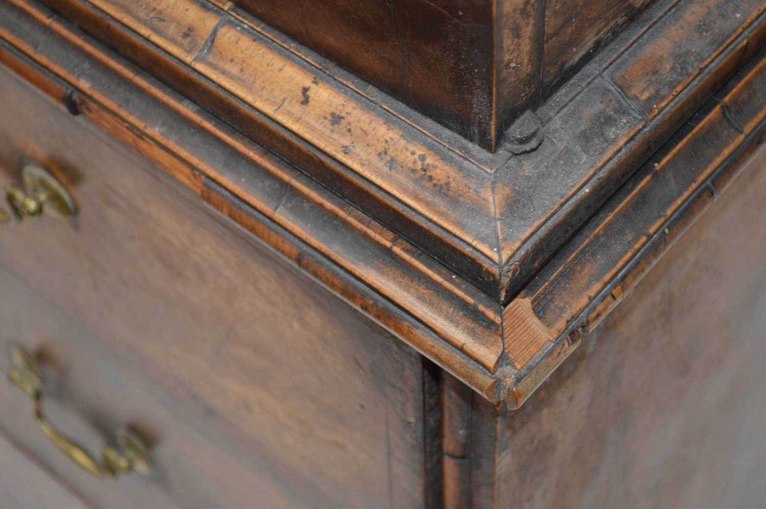 Mid 18th Century Walnut Cabinet on Chest - Image 10 of 28