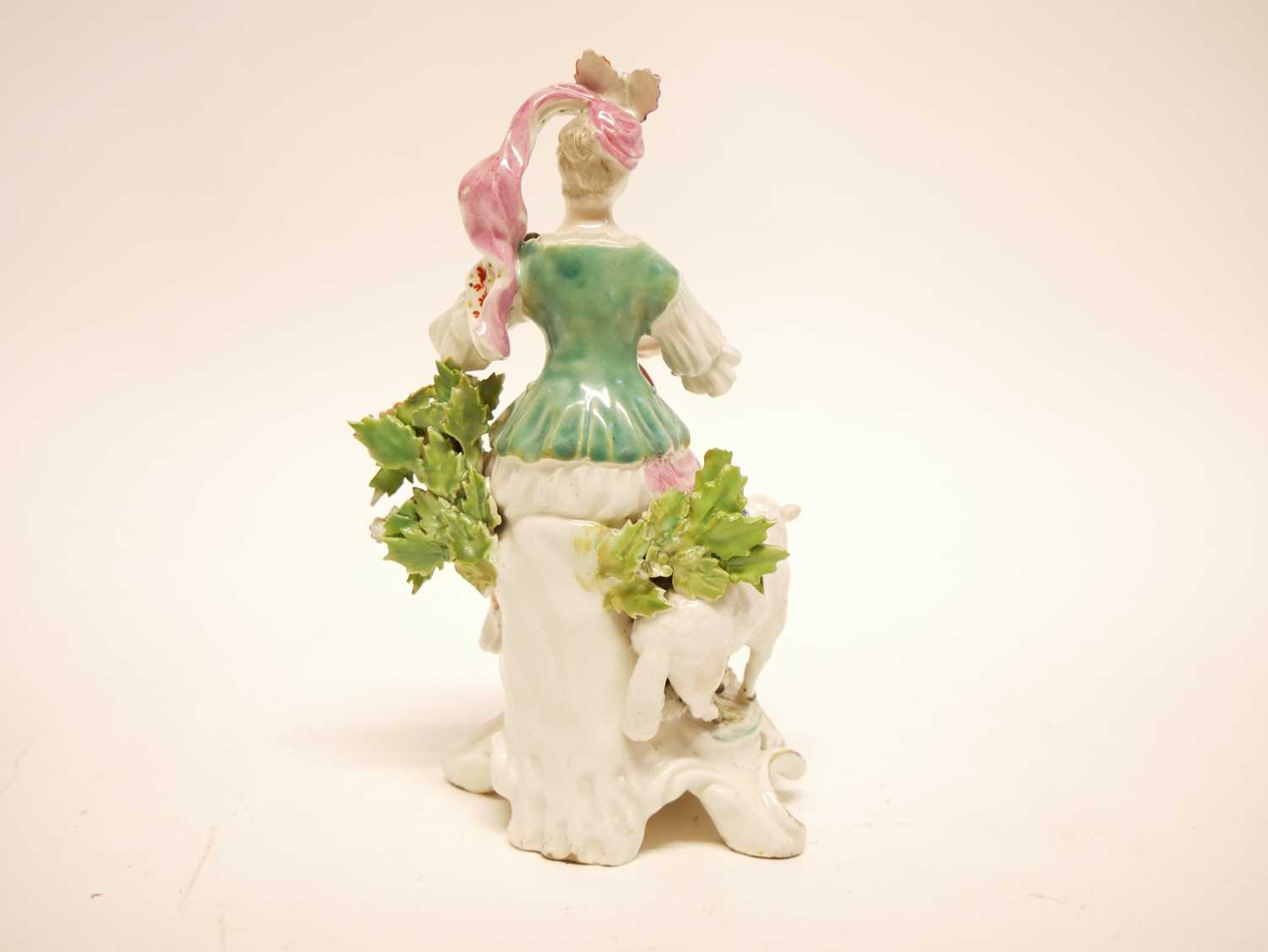 Derby Porcelain Figure of a Girl with Mandolin - Image 5 of 8