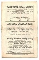 Barnsley Football Club Home Programme