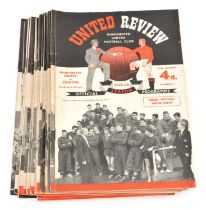 Manchester United home programmes from the 1957-1958 season