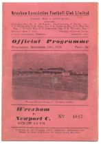 Welsh Football Programmes