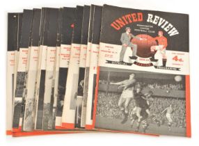 Manchester United Home Football Programmes 1956-1957 season