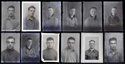 Wolverhampton Wanderers Individual Squad Portraits from 1929-1932 50 Glass Negatives Total