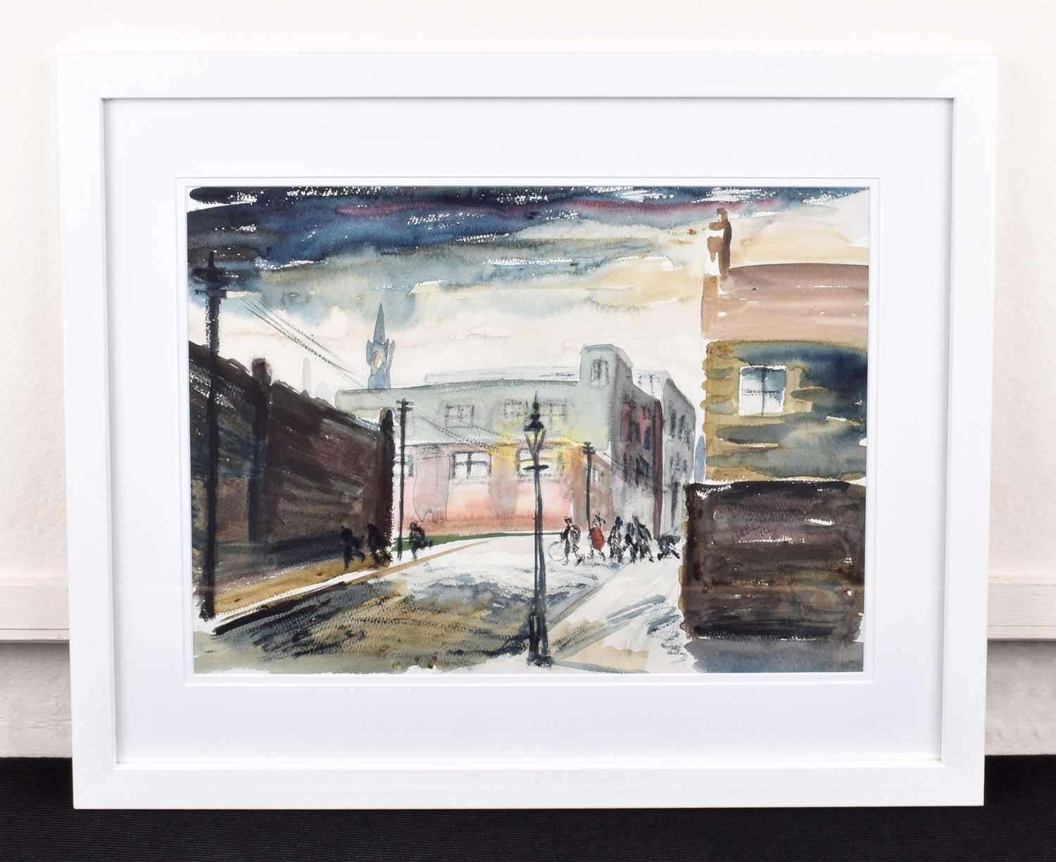 William Turner F.R.S.A., R.Cam.A. (British 1920-2013) "Street Scene" - Image 2 of 2