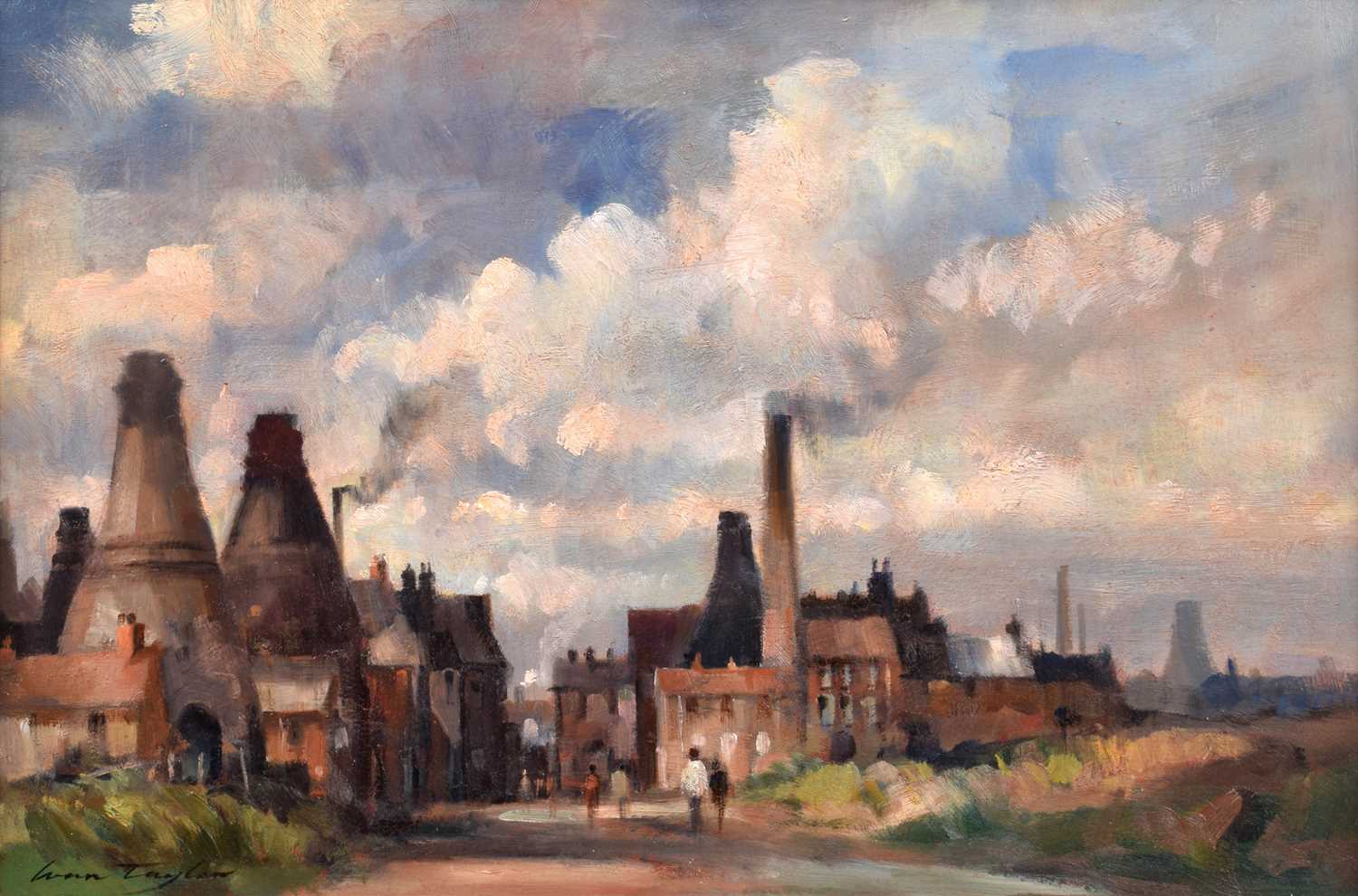 Ivan Taylor (British 1946-) "Kilns near Shelton circa 1959"