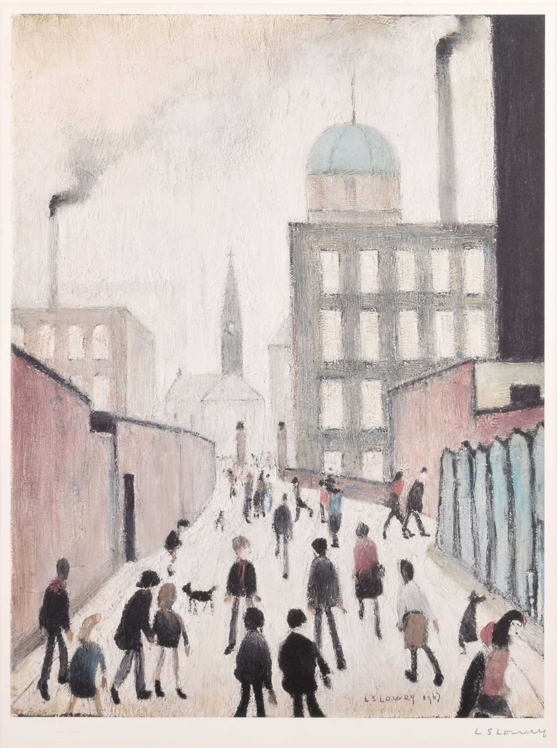 L.S. Lowry R.A. (British 1887-1976) "Mrs Swindell's Picture"