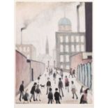 L.S. Lowry R.A. (British 1887-1976) "Mrs Swindell's Picture"