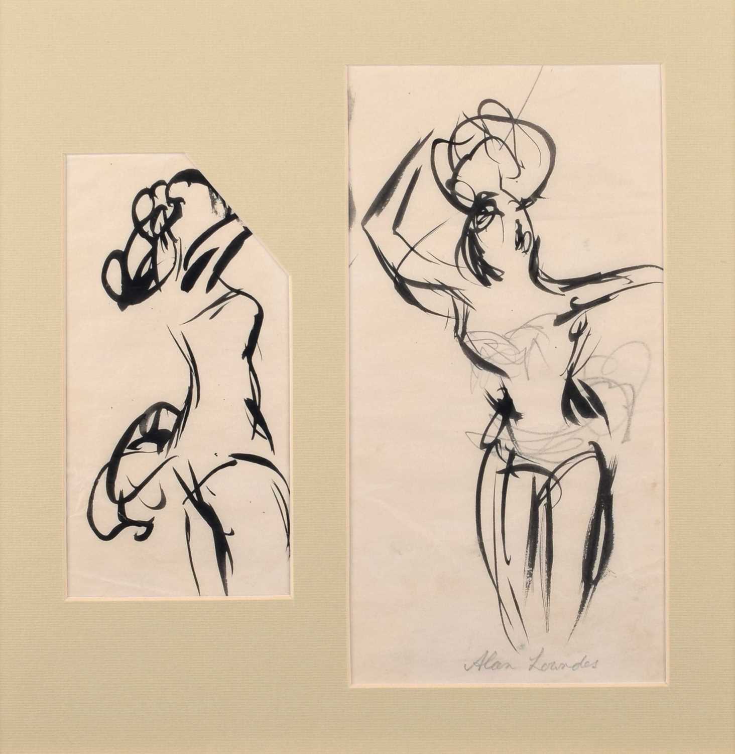 Alan Lowndes (1921-1978) Two figure studies