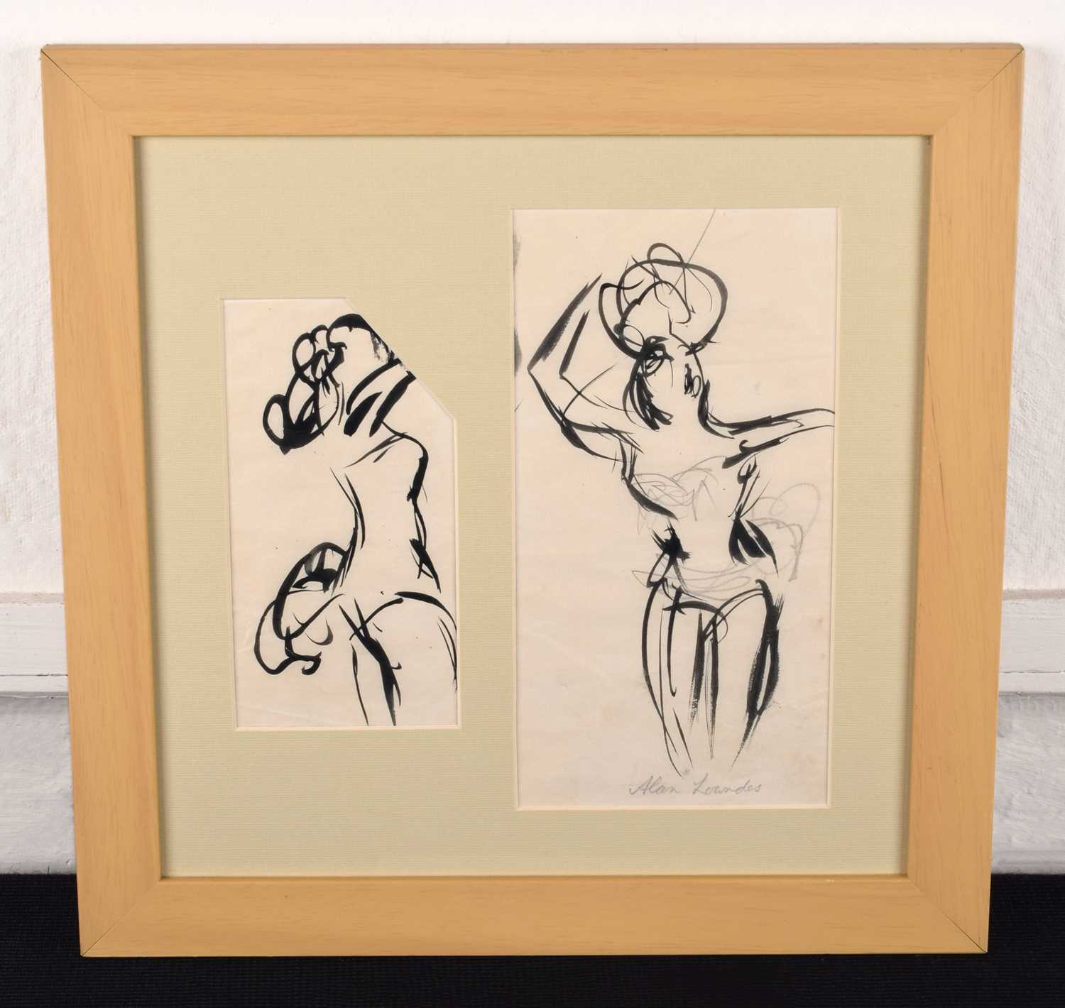 Alan Lowndes (1921-1978) Two figure studies - Image 2 of 2