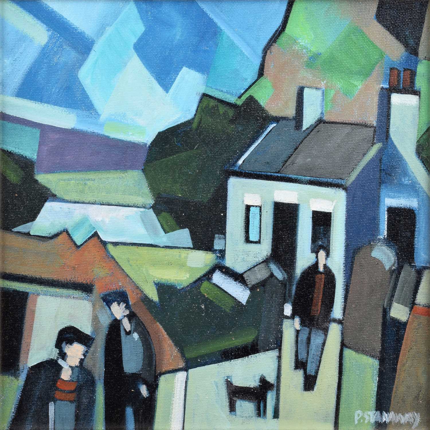 Peter Stanaway (British 1943-) "Cottage, Co. Clare, Ireland"