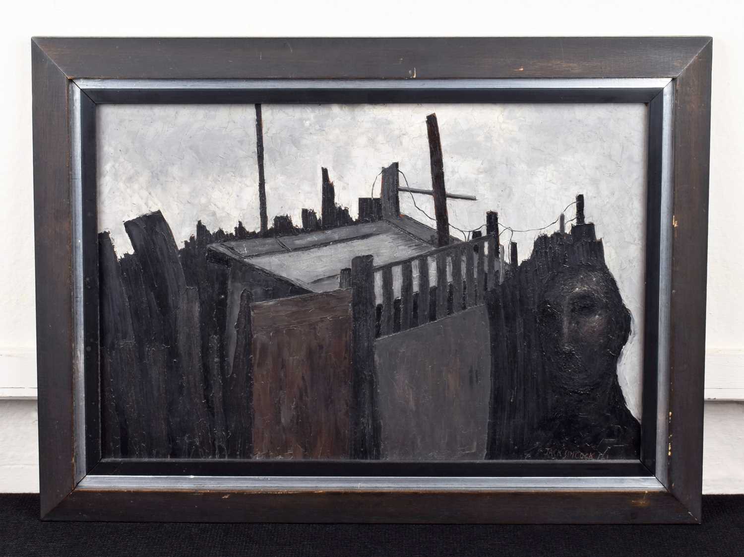 Jack Simcock (British 1929-2012) Building with figure - Image 2 of 2