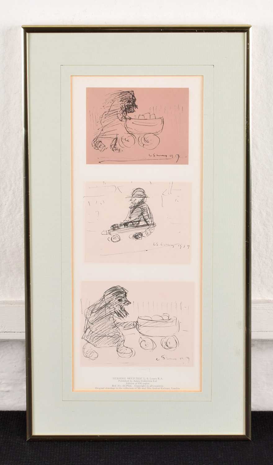 L.S. Lowry R.A. (British 1887-1976) "Nursery Sketches" - Image 2 of 2
