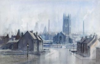 Ivan Taylor (British 1946-) "St. Paul's, Burslem circa 1957"