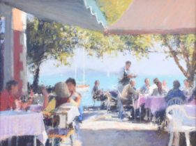 Bob Richardson (British 1938-) "Lunch Under the Vines"