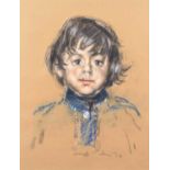 Harold Riley (British 1934-2023) Portrait of a boy