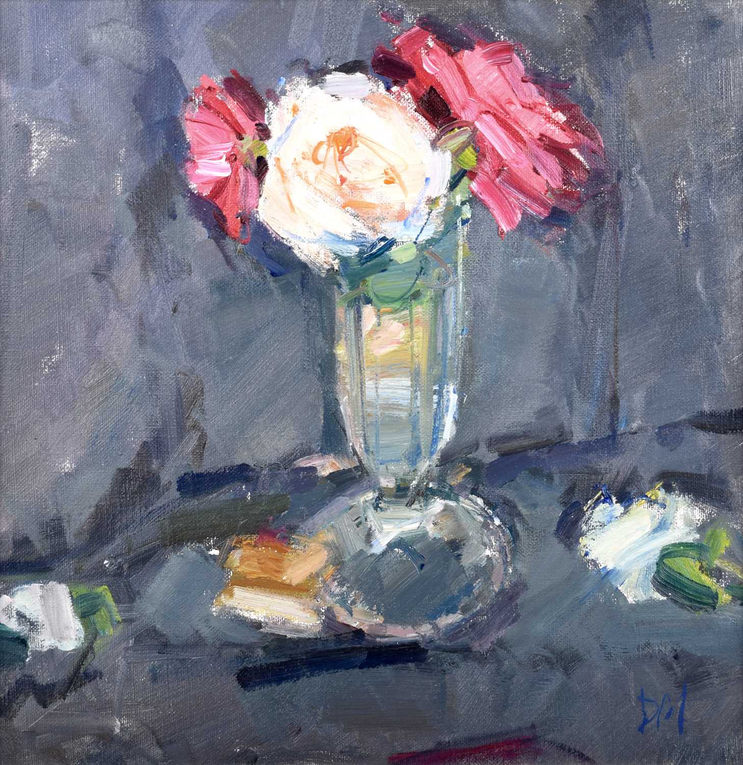 Don McKinlay (British 1929-2017) "Summer Roses"
