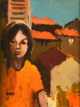 Donald McIntyre R.I., R.Cam.A., S.M.A. (British 1923-2009) "Girl at Cordes"