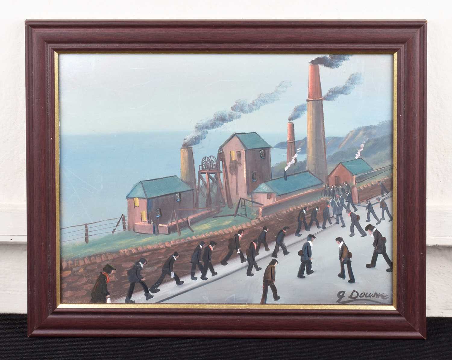 James Downie (British 1949-) "Cornish Miners Going to Work" - Image 2 of 2