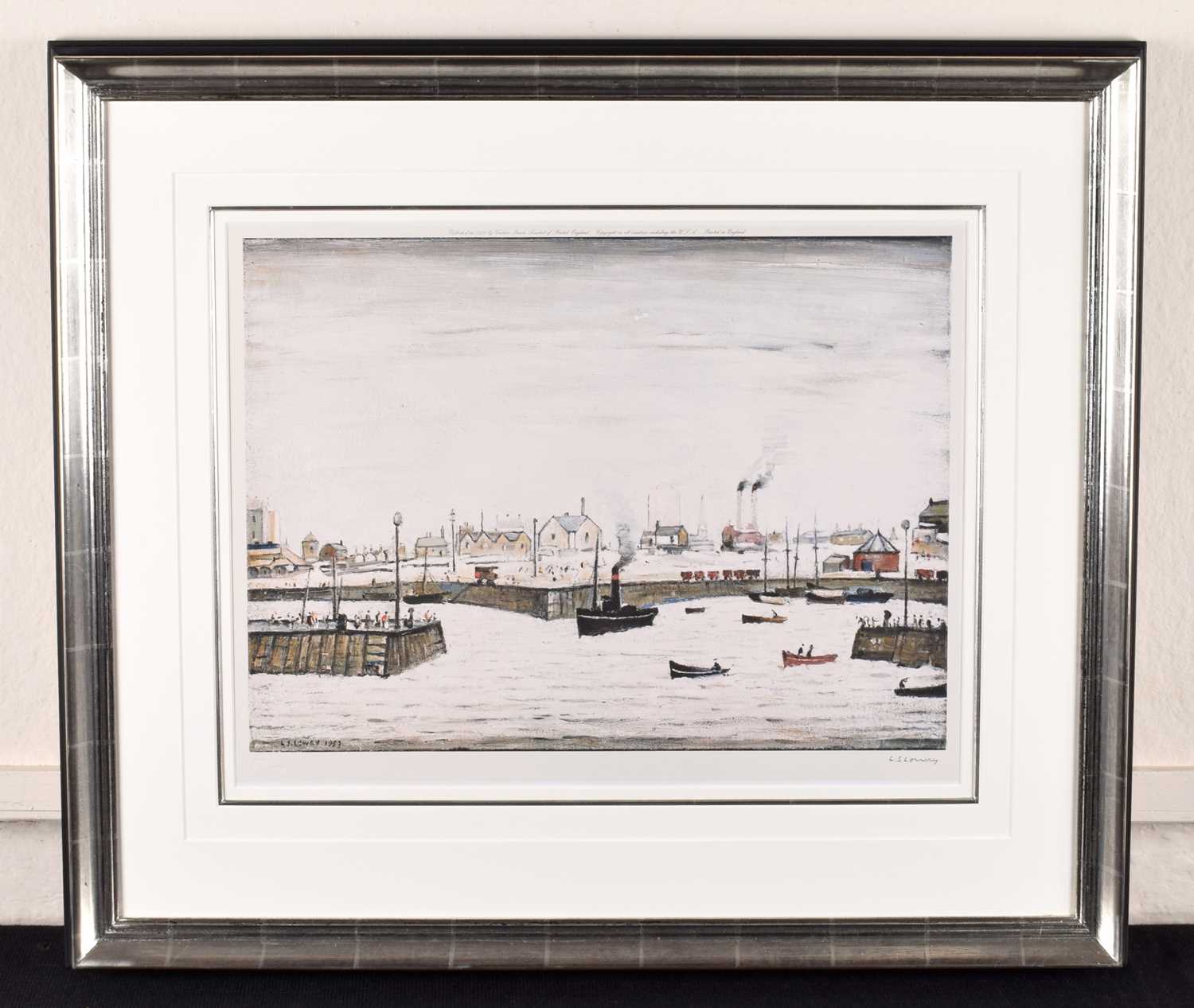 L.S. Lowry R.A. (British 1887-1976) "The Harbour" - Image 2 of 2
