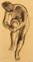 Bernard Meninsky (British 1891-1950) Standing nude