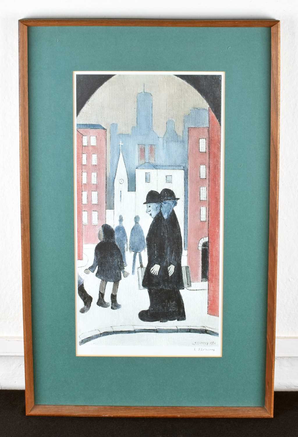 L.S. Lowry R.A. (British 1887-1976) "The Two Brothers" - Image 2 of 2